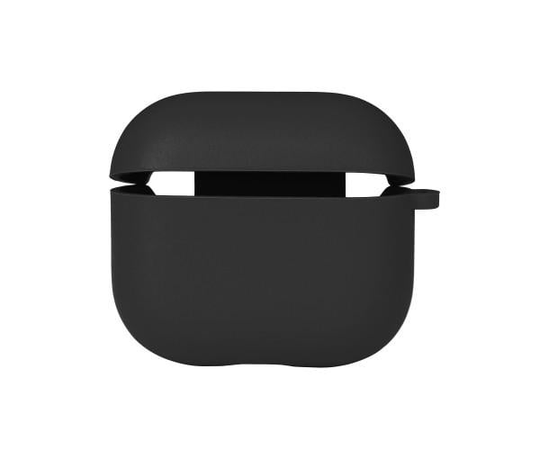 Чехол-футляр Silicone Case с микрофиброй для Airpods 3 Black - фото 1