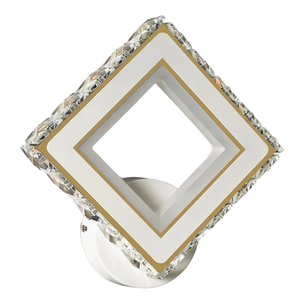 Бра Light House SY-19158/1W WH+TIGD 32W 240х230х60 мм Білий/Золотий (77965)