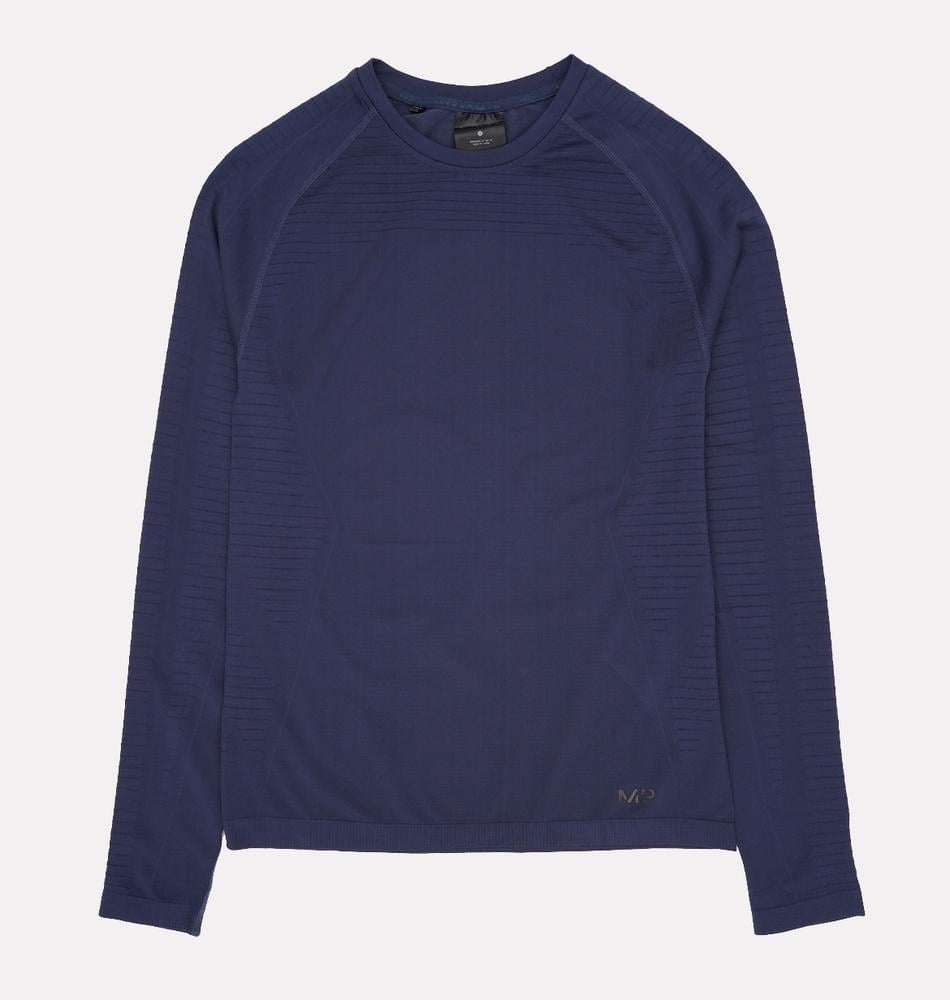 Футболка Myprotein MPM183x51 длинный рукав мужская S Темно-синий