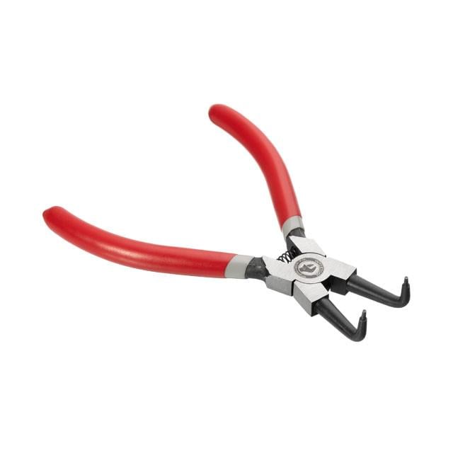 Щипцы для снятия и установки стопорных колец Intertool HT-7006 изогнутые на сжатие 150 мм (111545)