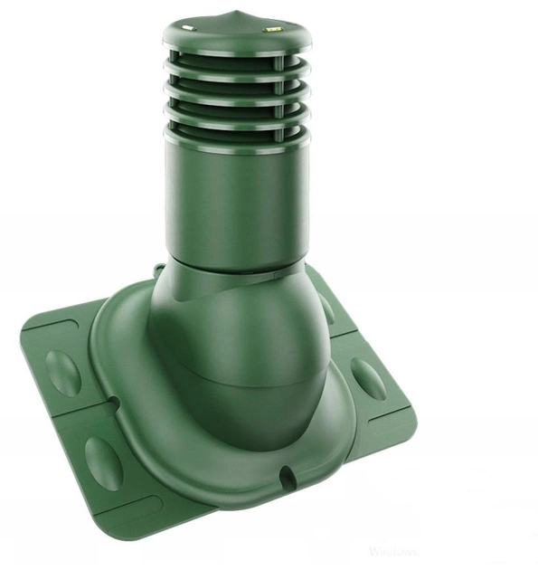 Выход вентиляционный утепленный универсальный Kronoplast KU мм для всех видов кровли 150 мм Ral 6020 Зеленый (KU 2-5) - фото 1 Выход вентиляционный утепленный универсальный Kronoplast KU мм для всех видов кровли 150 мм Ral 6020 Зеленый (KU 2-5) - фото 1