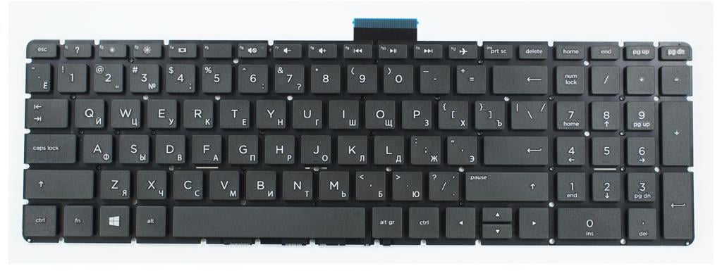 Клавиатура для ноутбука HP Pavilion 17-BS с подсветкой клавиш матовая (832805)