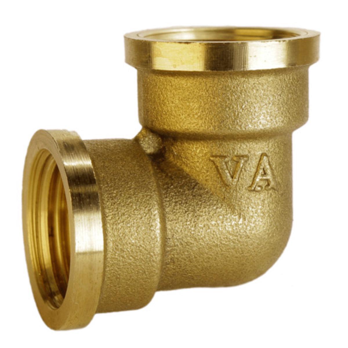 Колено латунное VA 1/2" ВВ (PUD-А0101А)