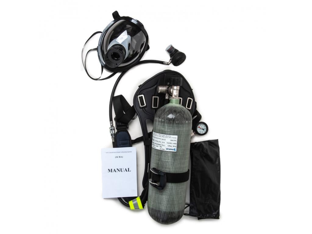 Дыхательный аппарат SCBA с воздушным баллоном 6,8 л 300 бар (P-1809)