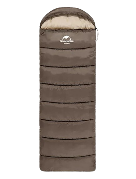 Спальник с капюшоном Naturehike U150 NH20MSD07 левый 11 °C Коричневый (atlantmarket_59425)