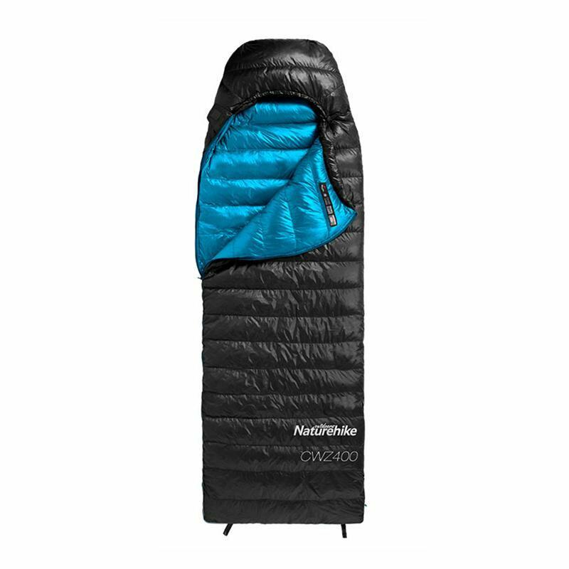 Спальный мешок Naturehike CWZ400 L 220х85 см Черный