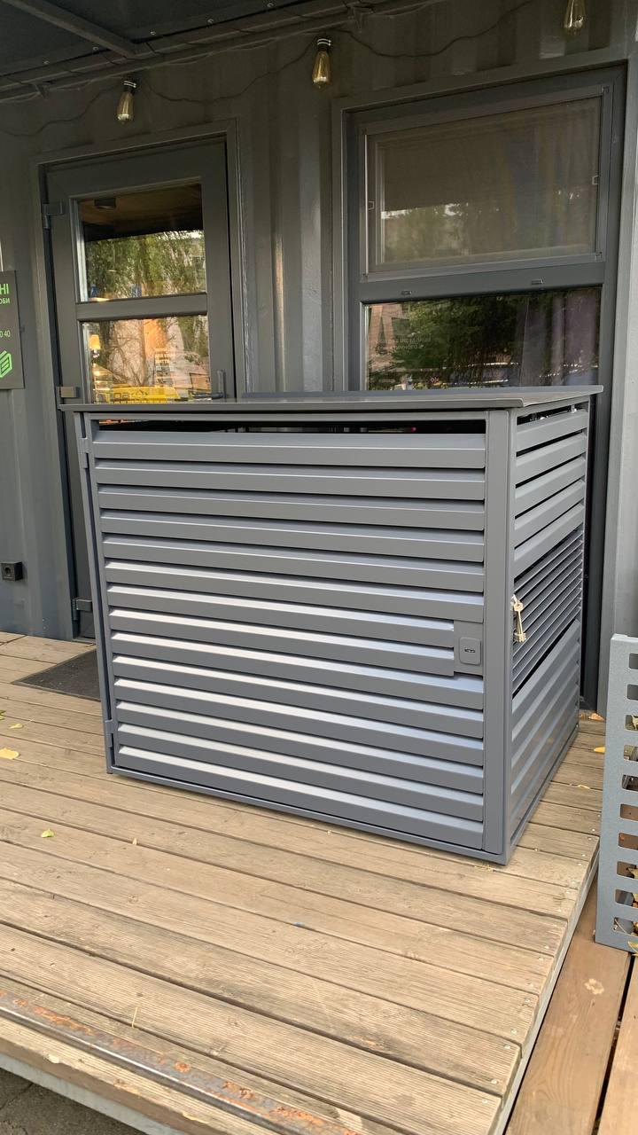 Бокс для генератора антивандальный Ламельный БГЛз-08 уличный с замком 1200х850х1000 мм (2330473332/К0999) - фото 3 Бокс для генератора антивандальный Ламельный БГЛз-08 уличный с замком 1200х850х1000 мм (2330473332/К0999) - фото 3