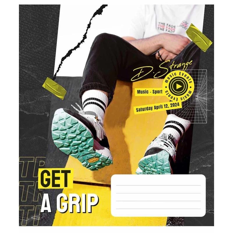 Зошит учнівський "Get a grip" 048-3304L-1 у лінію 48 аркушів