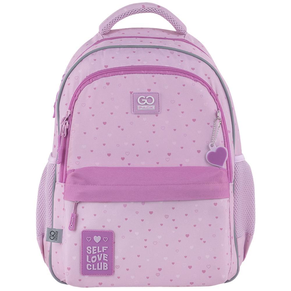 Рюкзак школьный GoPack Education Self Love Club 41x29x17 см 15 л Розовый (GO25-182M-4)