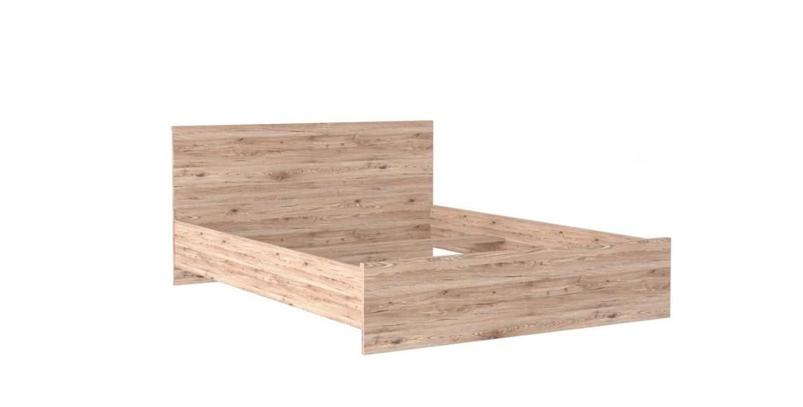 Кровать двуспальная Gerbor LOZ160 Шанталь Дуб сан-ремо светлый (48765)