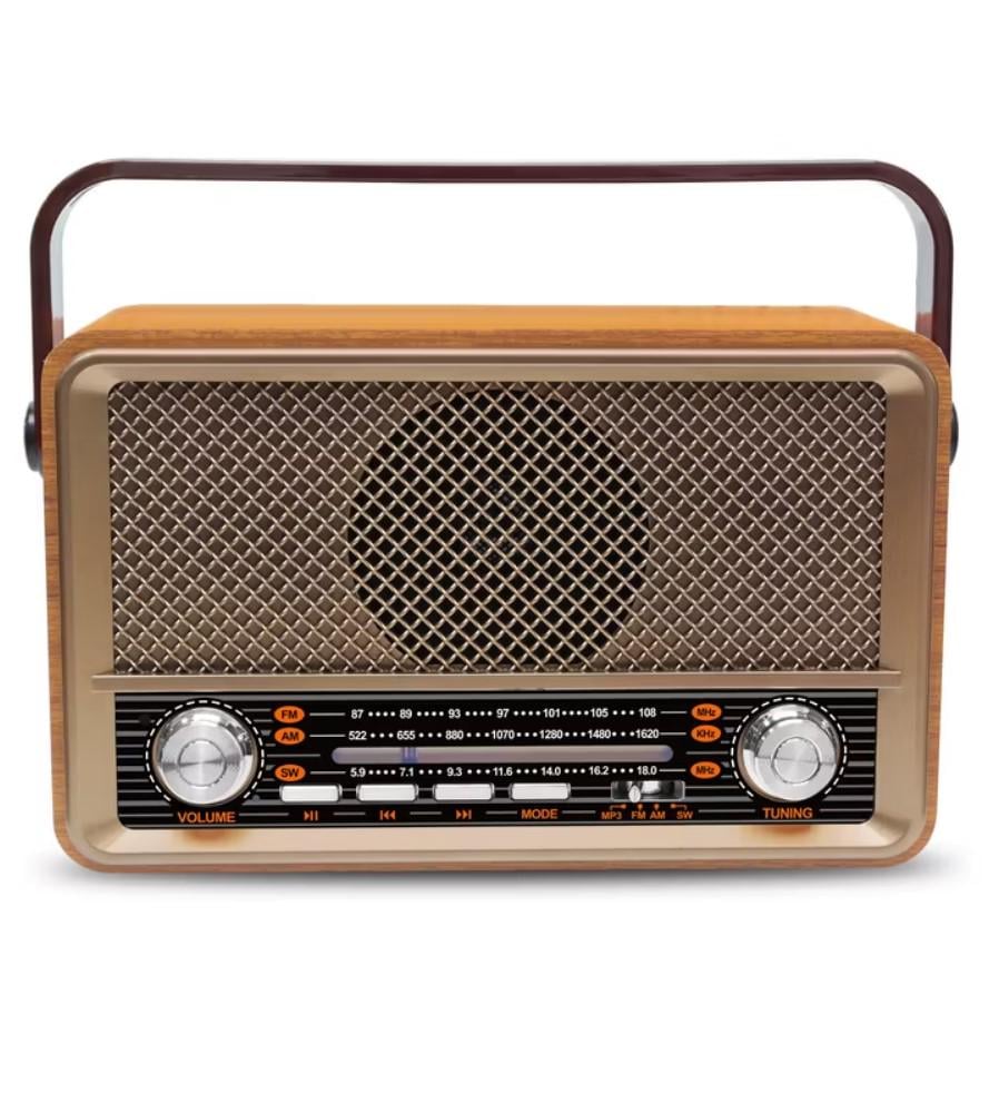 Радіоприймач Kemai MD-511 на акумуляторі Коричневий (24385405) - фото 2