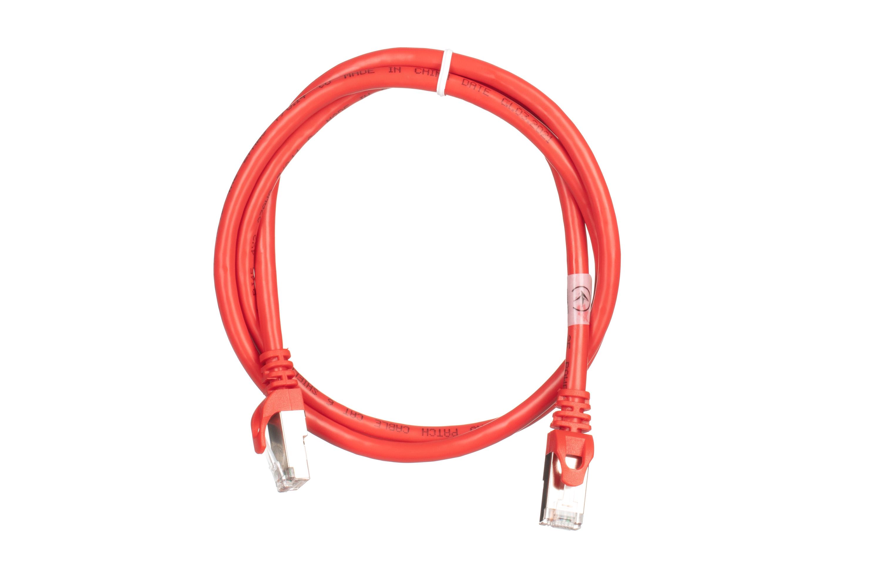 Патч-корд 2E Cat 6 27AWG 1 м с двойным экранированием S-FTP Красный (2E-PC6SFTPCOP-100RD) - фото 1