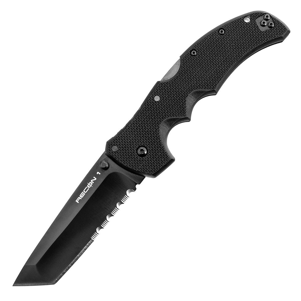 Нож складной Cold Steel Recon 1 Tanto Serrated S35VN боевой армейский (27BTH)