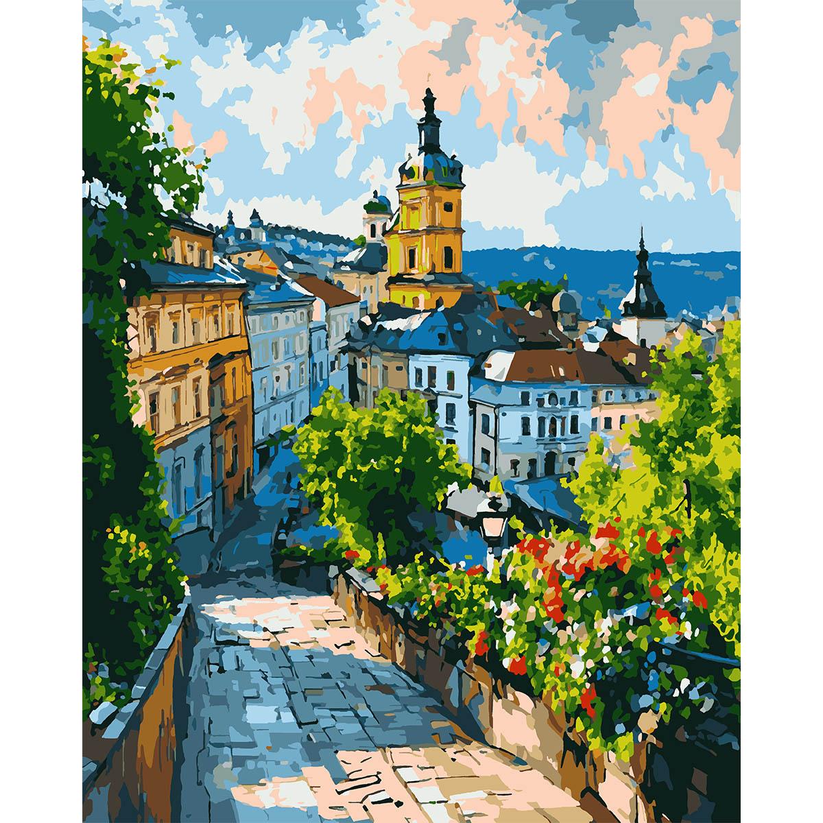 Картина по номерам Santi Уютный переулок 40x50 см (Top-954840)