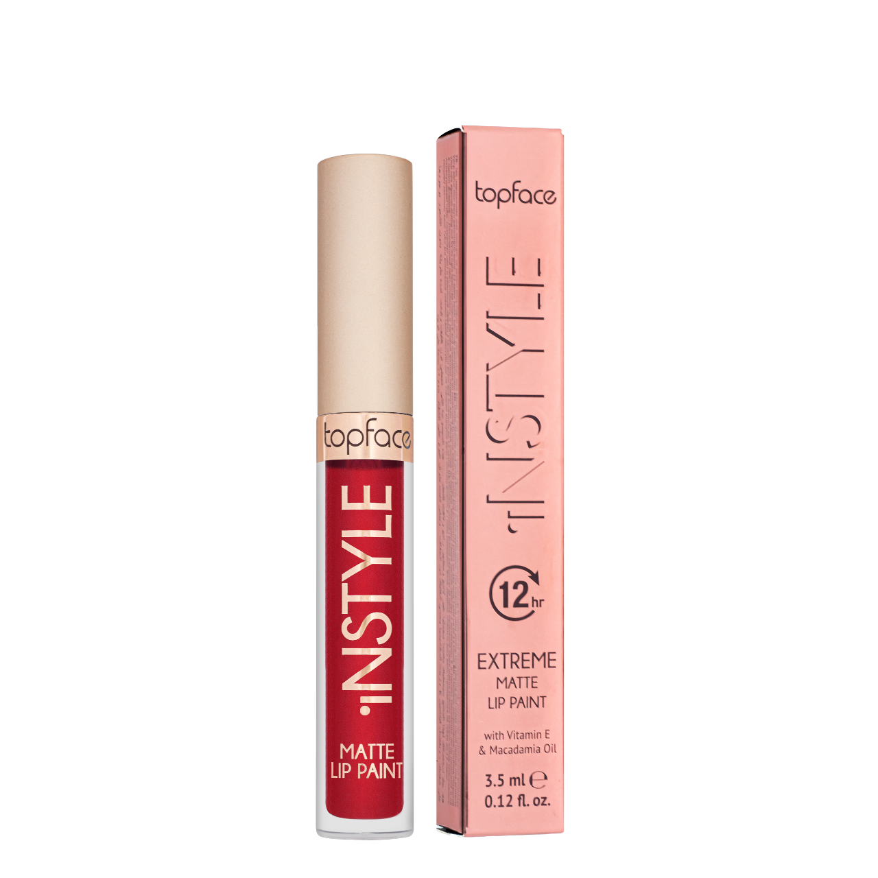 Помада для губ матовая жидкая Topface Instyle Matte РТ206 оттенок 22 Красно-рыжий