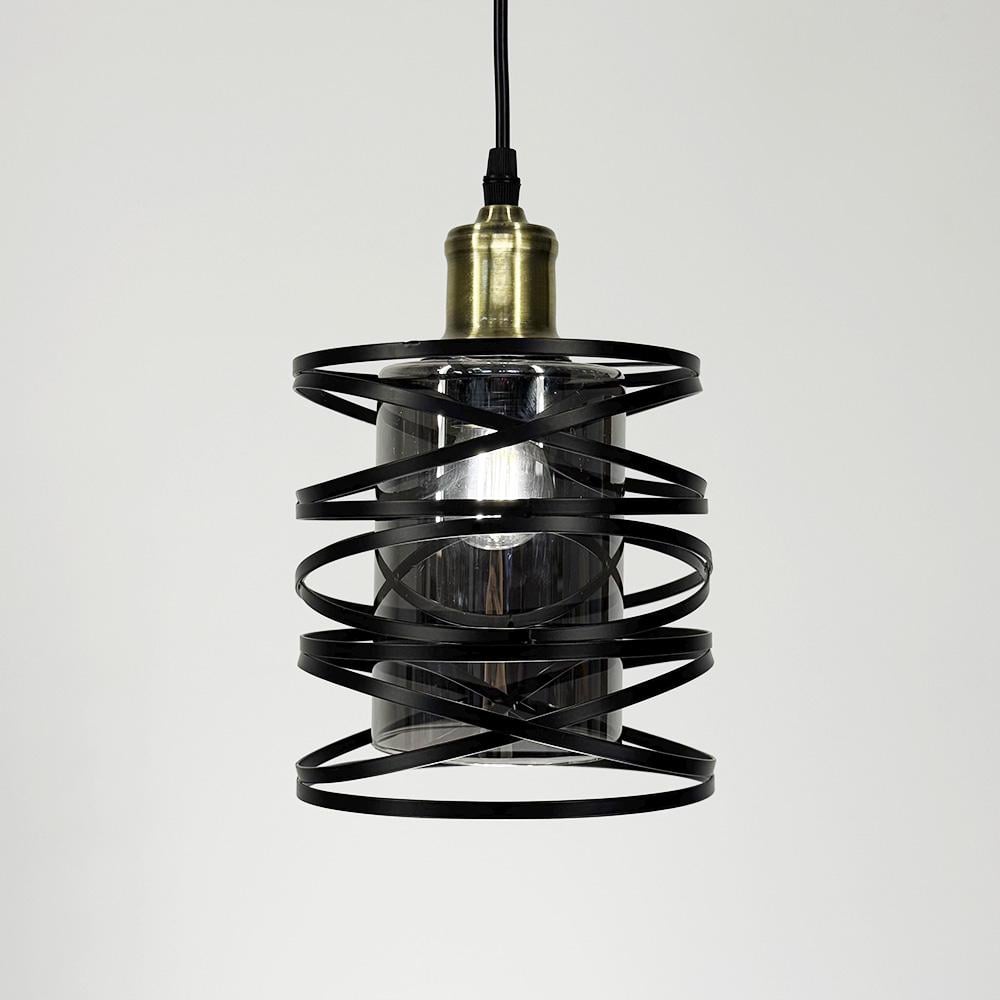 Підвіс з графітовим плафоном 16х16 см (12333/1 BK+GR) - фото 4 Підвіс з графітовим плафоном 16х16 см (12333/1 BK+GR) - фото 4