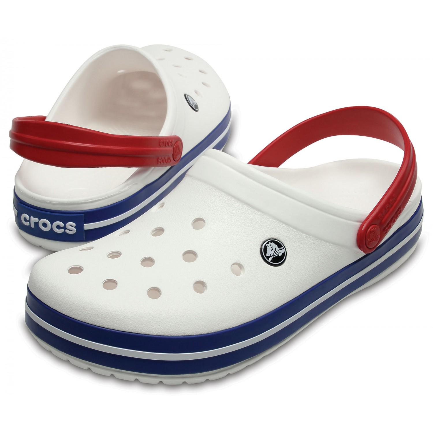 Сабо Crocs Crocband Clog M4W6 р. 36 23 см White/Blue (11016-W) - фото 2