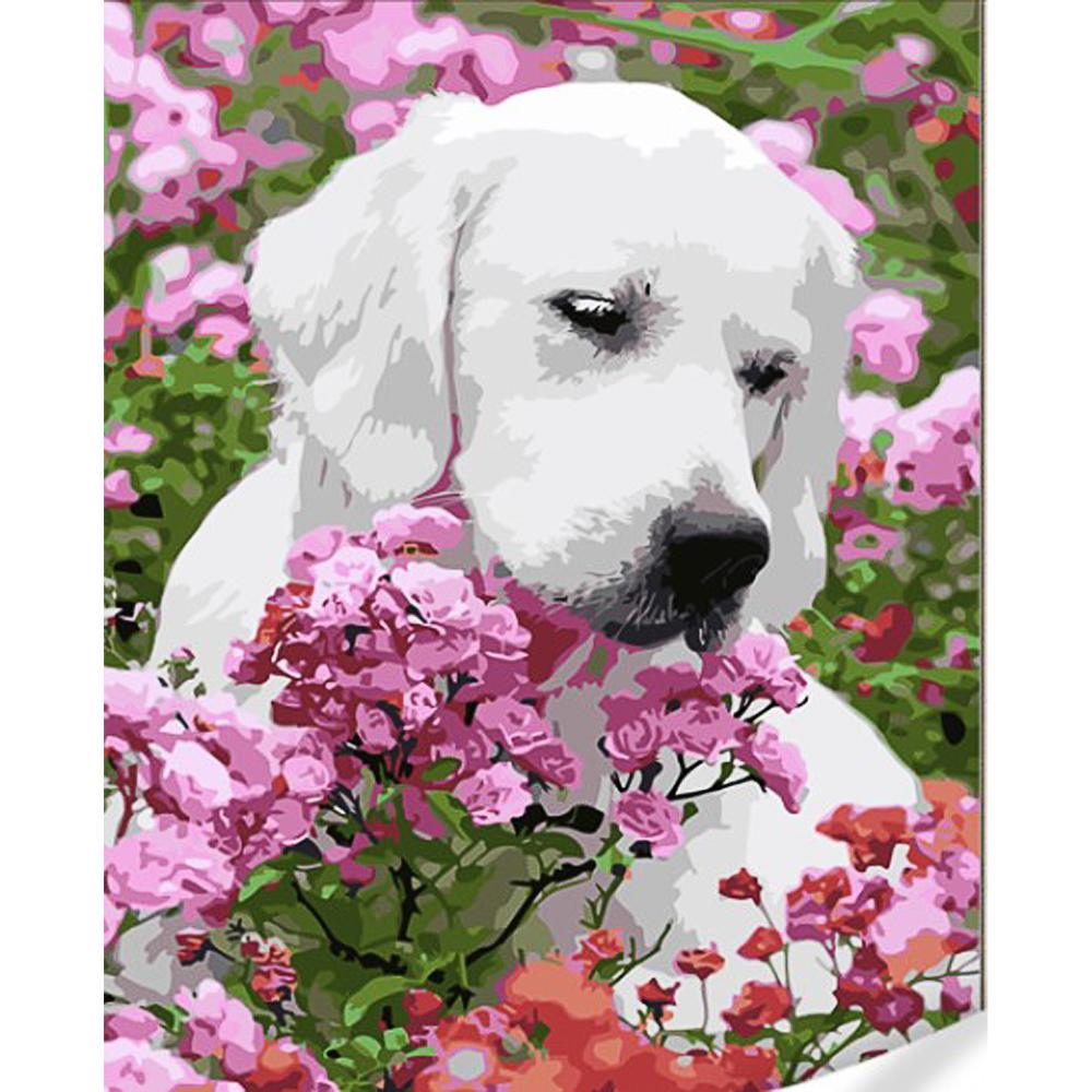 Картина по номерам Strateg Премиум Озорник с лаком и с уровнем 40x50 см (Str-GS1635)