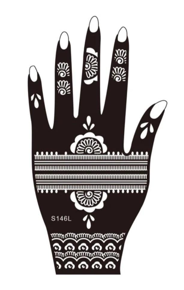 Трафарет для тату S146L для лівої руки (2273989834)