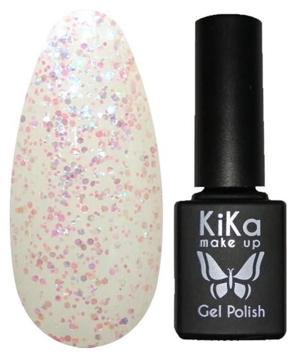 Гель-лак Kika №132 с блестками 8,5 мл Прозрачный (KGP-132)