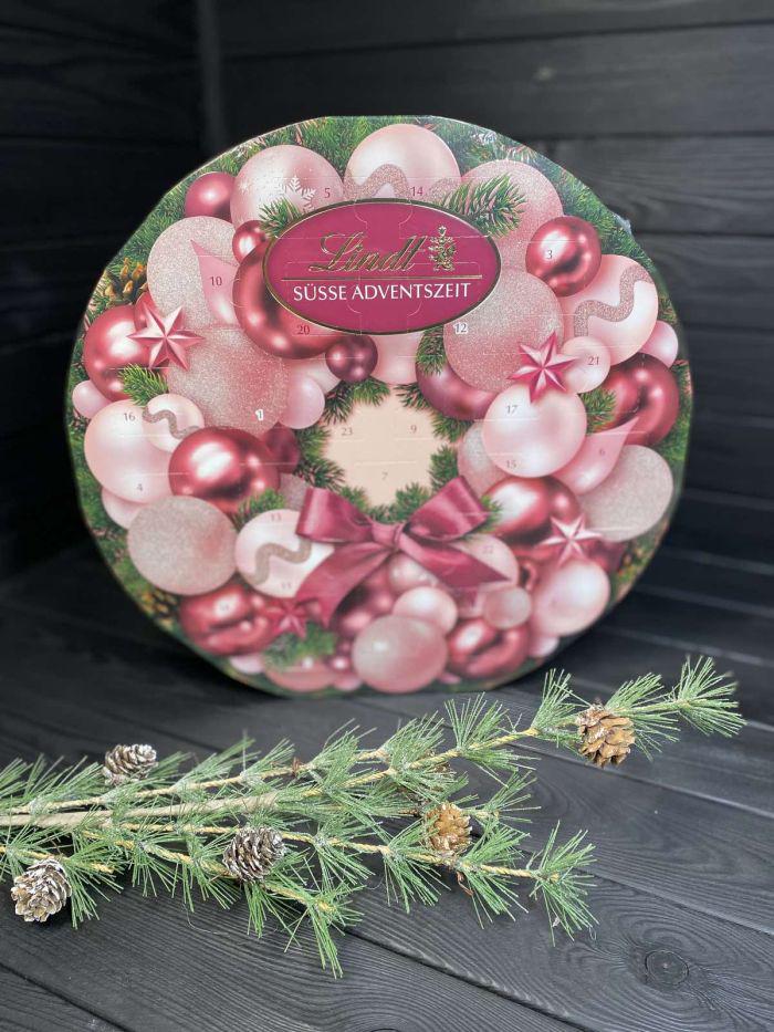 Адвент календарь LINDT рождественский венок 270 г