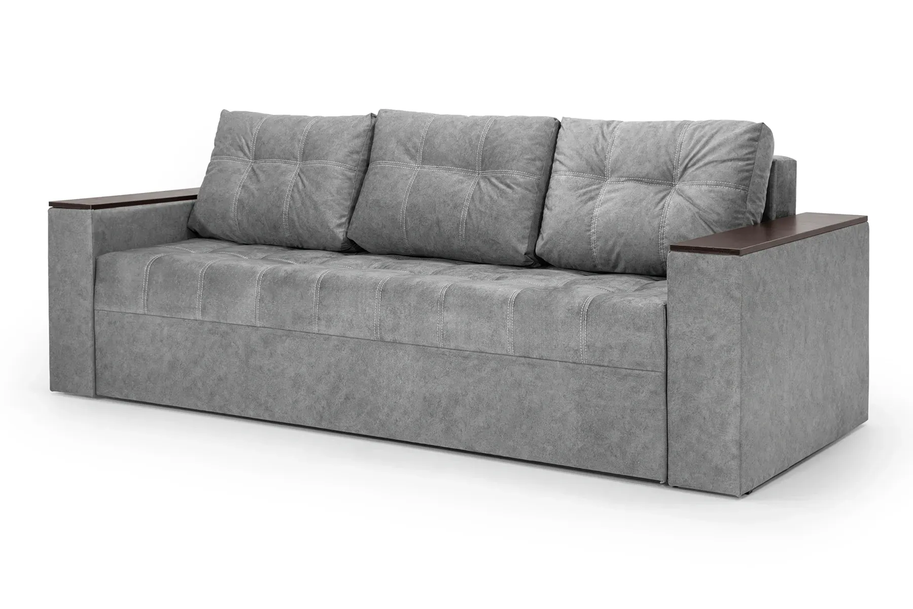 Диван Комфорт велюр 235х98 см Темно-серый (25484743) Диван Комфорт велюр 235х98 см Темно-серый (25484743)