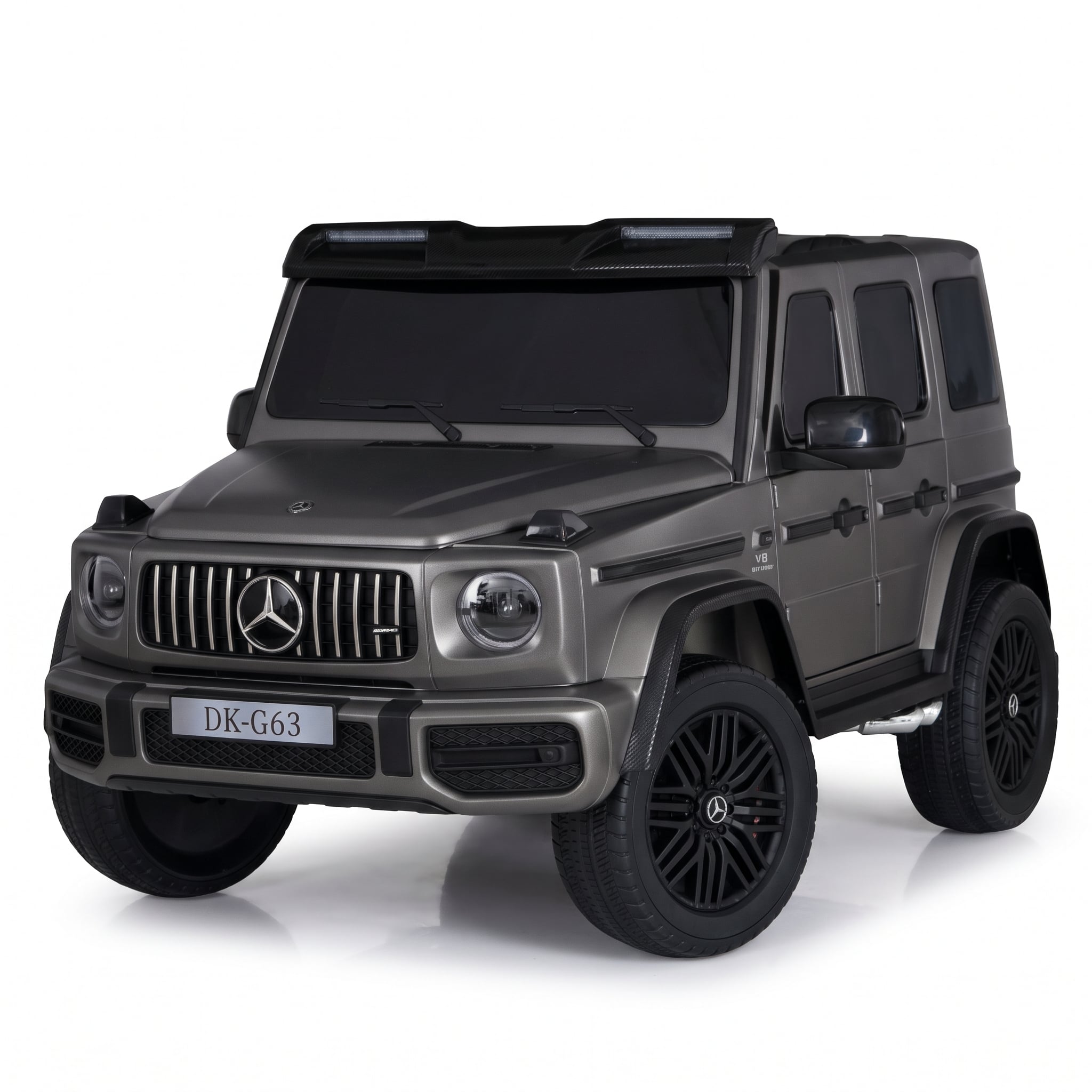 Электромобиль джип Mercedes M 5880EBLR-11 24V 4х200W/24V7AH/колеса EVA/кожа/пульт Серый (38572805)