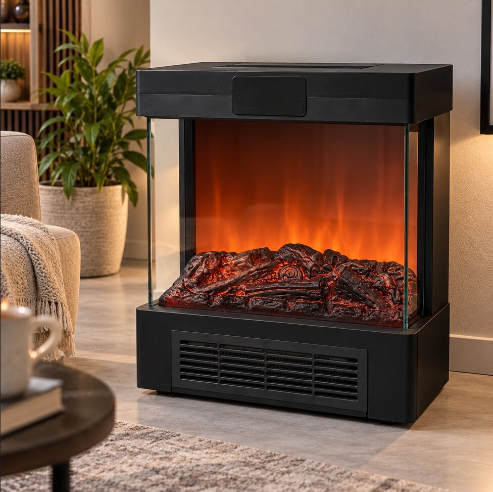 Тепловентилятор з ефектом живого полум'я 3D RS200 Flame Heater  (Jam2040)