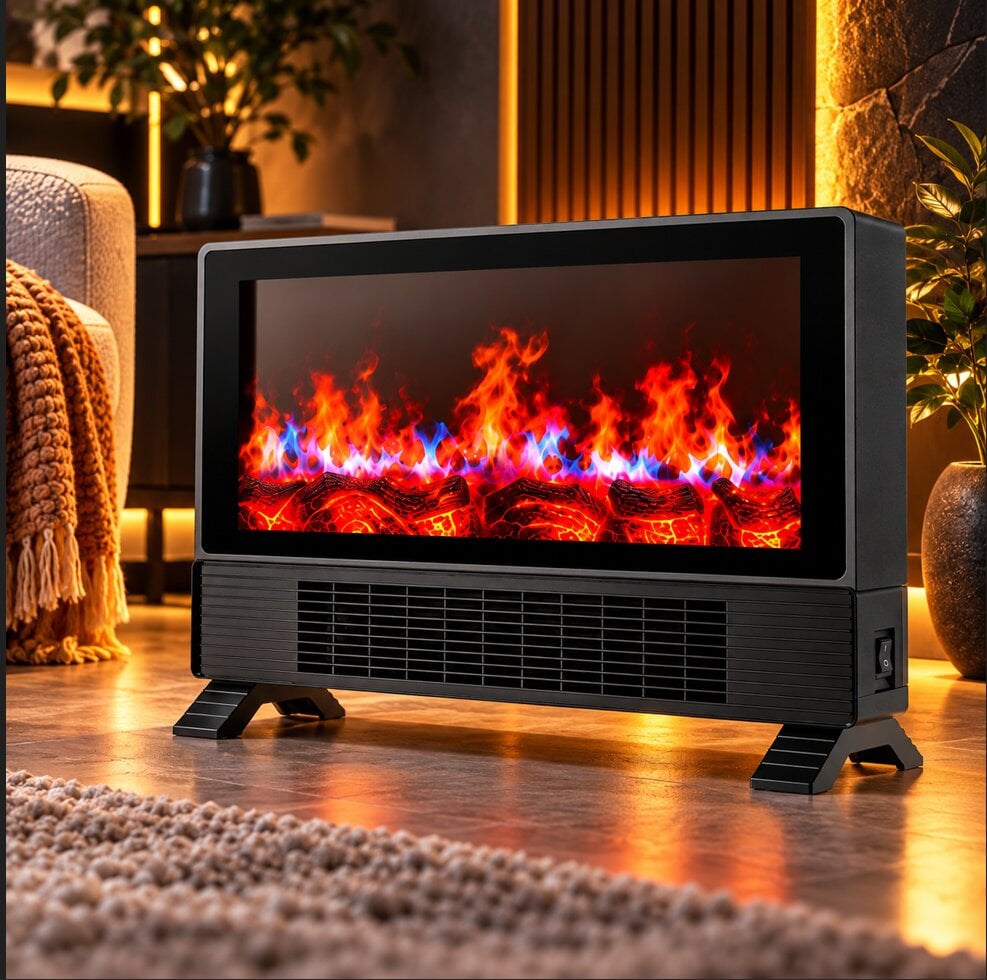 Тепловентилятор з ефектом живого полум'я Flame Heater  (24455509)