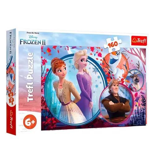 Пазлы картонные Trefl Приключения сестер Дисней Ледяное сердце 2 160 элементов 5-7 лет (15374)
