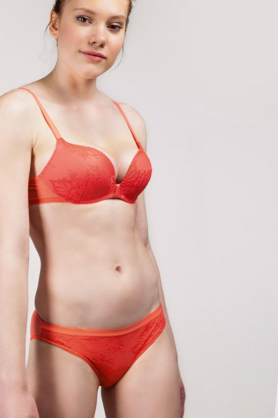 Комплект білизни Gisela бюстгальтер push-up/трусики сліп 70C/S Кораловий (67242) - фото 3 Комплект білизни Gisela бюстгальтер push-up/трусики сліп 70C/S Кораловий (67242) - фото 3