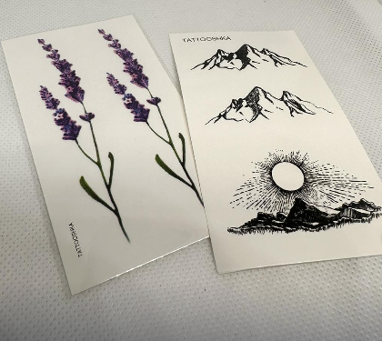 Временное тату Лаванда и горы (KG-9192) Временное тату Лаванда и горы (KG-9192)