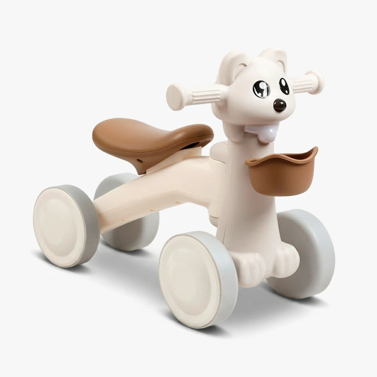 Велобег детский 4-х колесный Joy Best Trike LR-72453 звуковые и световые эффекты с корзиной Бежевый (3087189109)