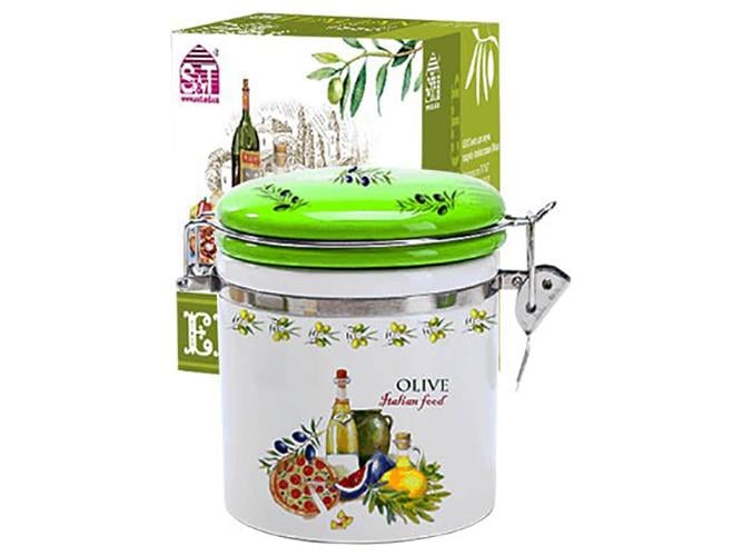 Емкость для сыпучих продуктов Итальянские блюда 9,5х9,5х10 см 500 мл (MSN-630-13)