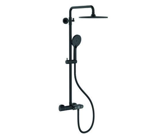 Душевая колонна KOER KB-55014-05 с термостатическим смесителем Черный (KR4733)