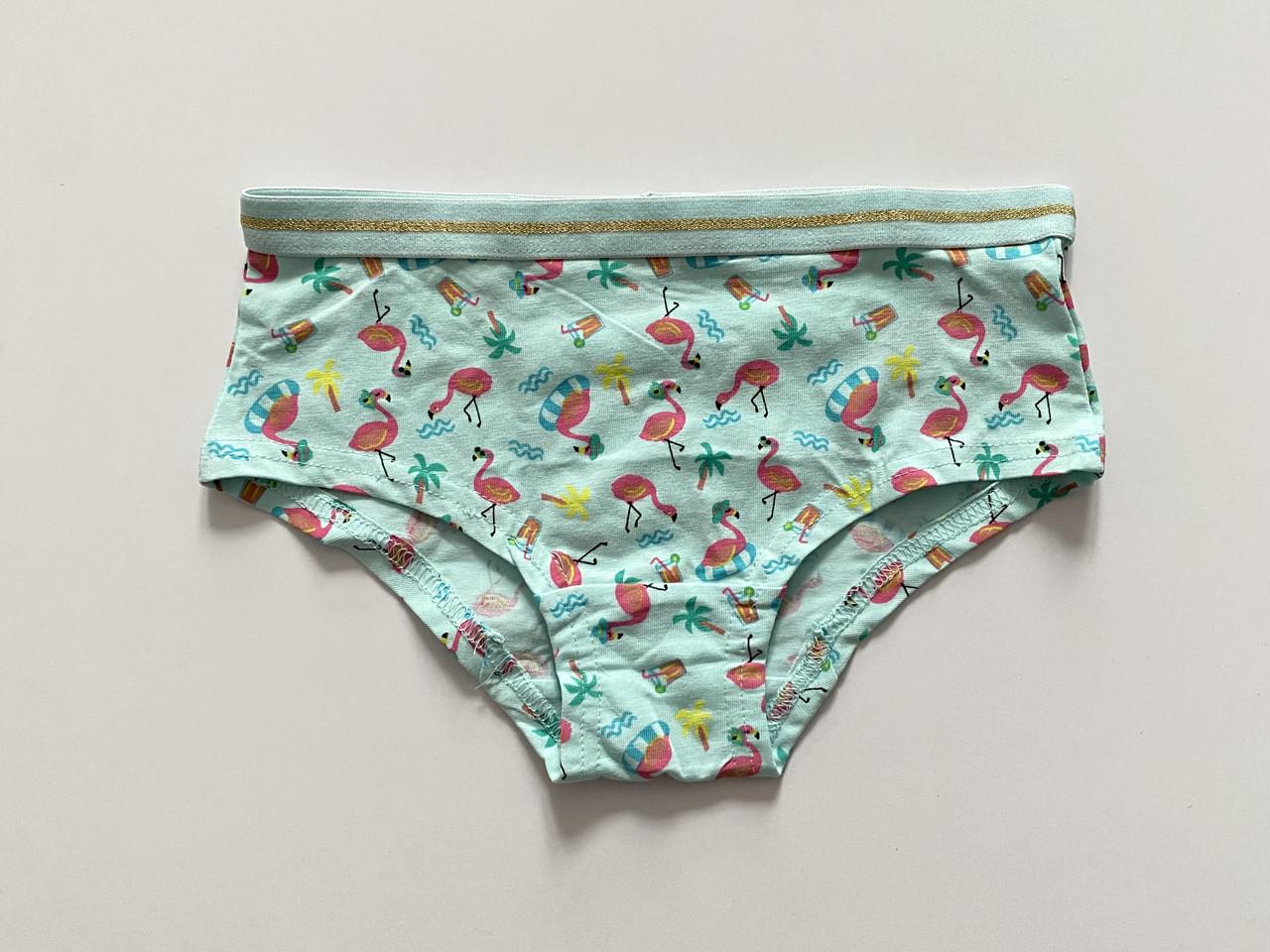 Труси-плавки на дівчинку з фламінго Primark 146 см на 10-11 років Бірюзовий (2595621399)