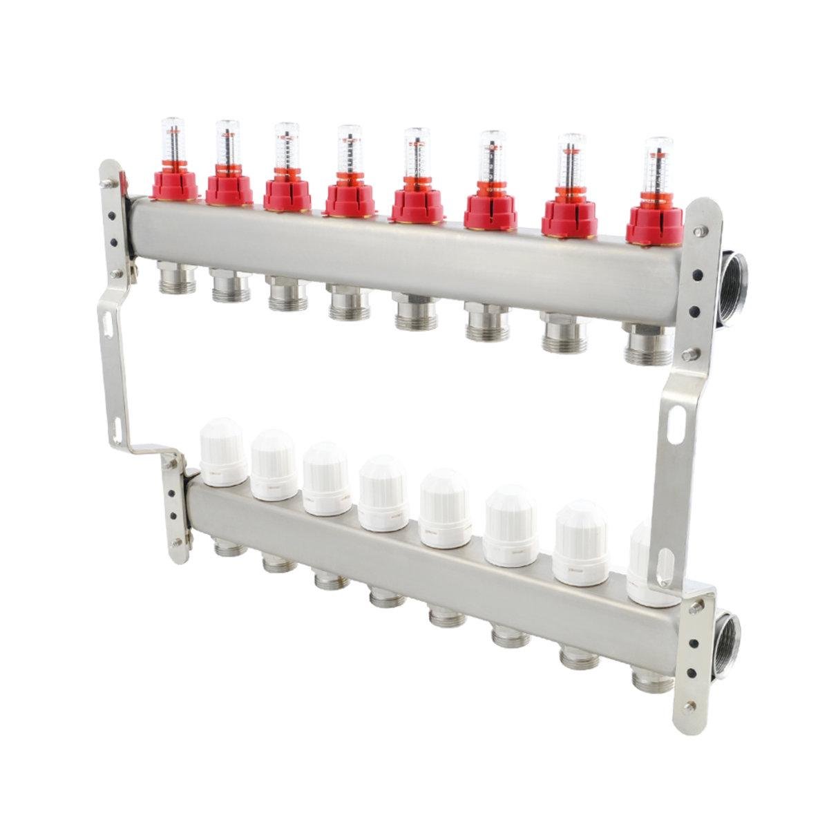 Колектор Polmark 1x3/4 8 виходів PBMF108 - фото 2 Колектор Polmark 1x3/4 8 виходів PBMF108 - фото 2