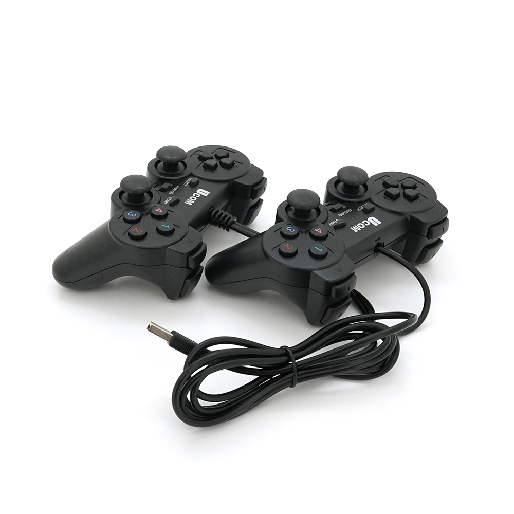 Геймпад Brazzers BR-Ucom проводной для ПК USB 2,0 2 шт. Черный (YUT_V7631)