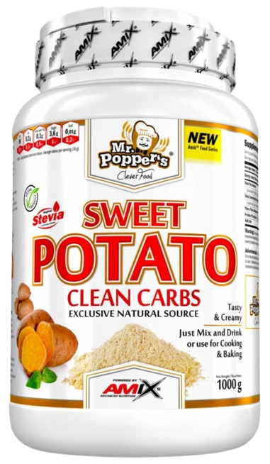 Порошок сладкого картофеля Amix Mr Poppers Sweet Potato Clean Carbs Шоколад 1 кг