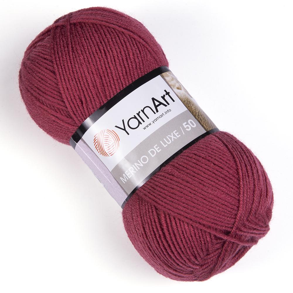 Пряжа YarnArt Merino De Luxe 570 Ягідний (6068)