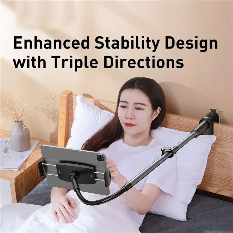 Держатель подставка для планшета BASEUS Otaku Life Rotary Adjustment Pro Black (LUZQ000013) - фото 5 Держатель подставка для планшета BASEUS Otaku Life Rotary Adjustment Pro Black (LUZQ000013) - фото 5