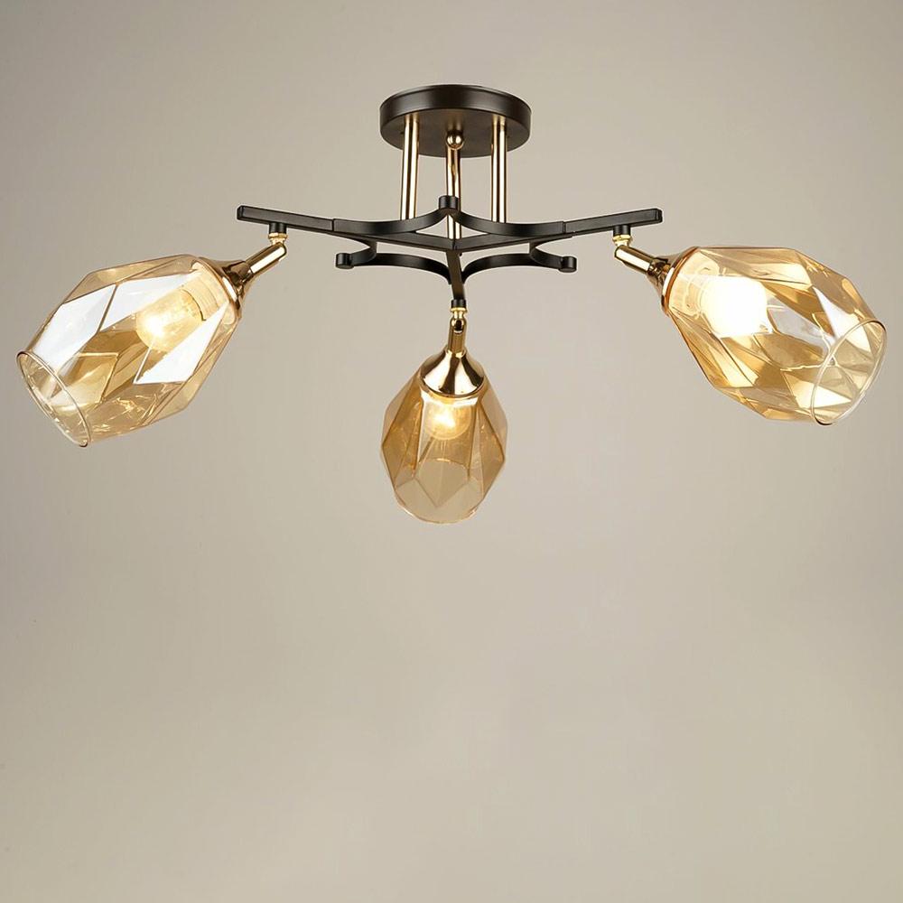 Люстра потолочная Light House SRS-19586/3 COFFEE/FGD Кофейный/Золотой/Янтарный Люстра потолочная Light House SRS-19586/3 COFFEE/FGD Кофейный/Золотой/Янтарный