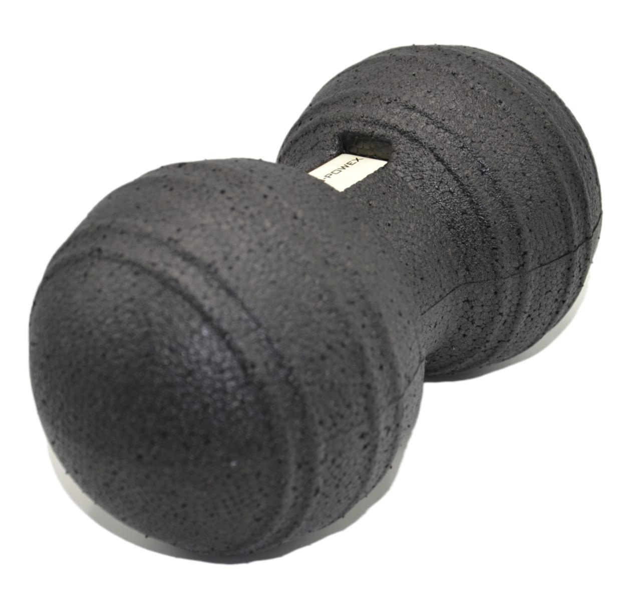 М'яч масажний подвійний U-POWEX Epp foam peanut ball d 8х16 см Black (A-012826) - фото 2 М'яч масажний подвійний U-POWEX Epp foam peanut ball d 8х16 см Black (A-012826) - фото 2