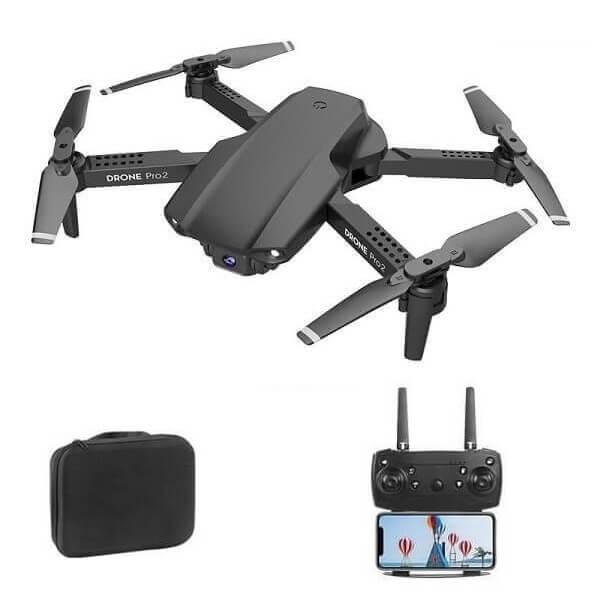 Квадрокоптер SJRC E99 Pro 2 Black дрон з камерою 4К FPV Optical до 20 хв з кейсом - фото 2