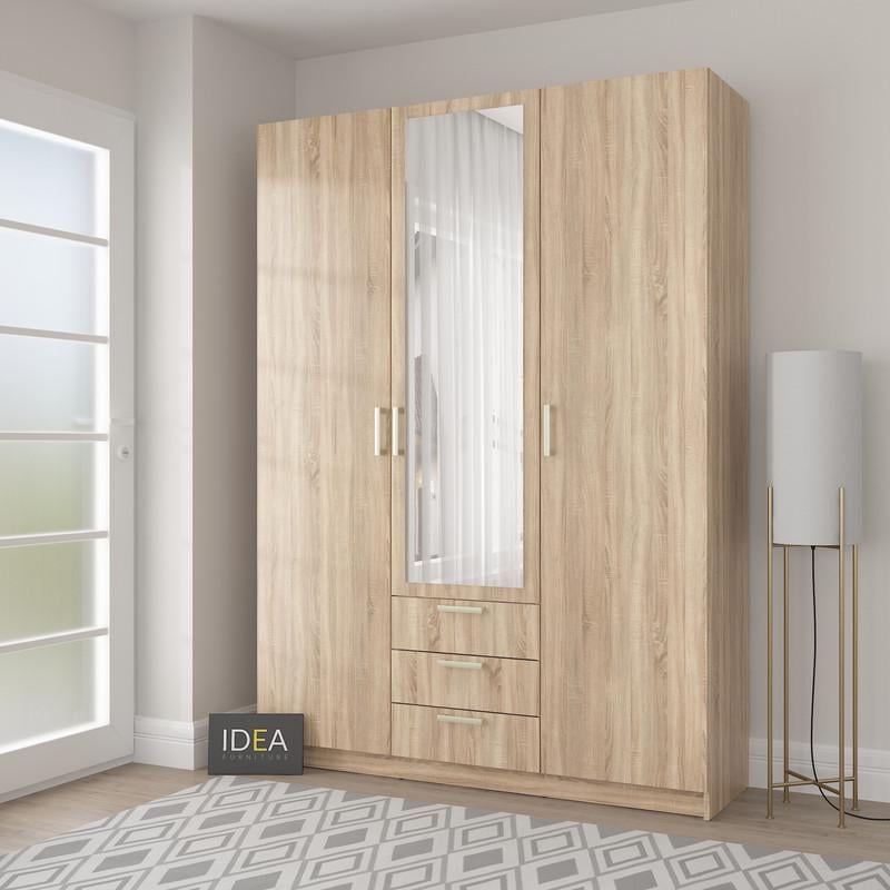 Шафа розпашна Idea із дзеркалом Д-119 Дуб Сонома (2144)