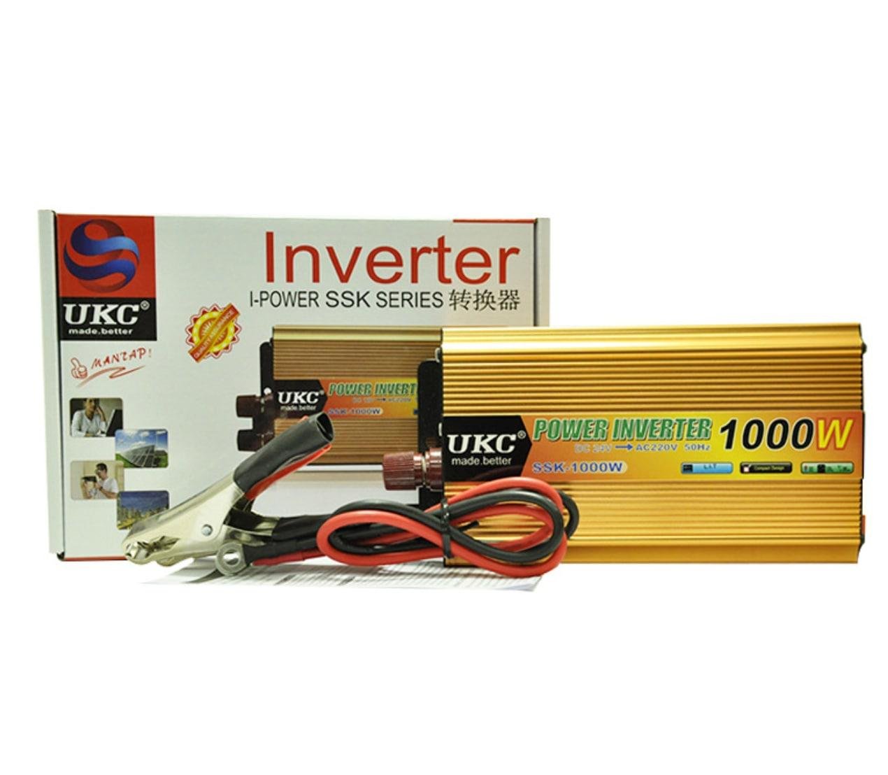 Інвертор 12V-220 UKC 1000W перетворювач напруги 12V-220V 1USB 1 розетка 1000 Вт - фото 5