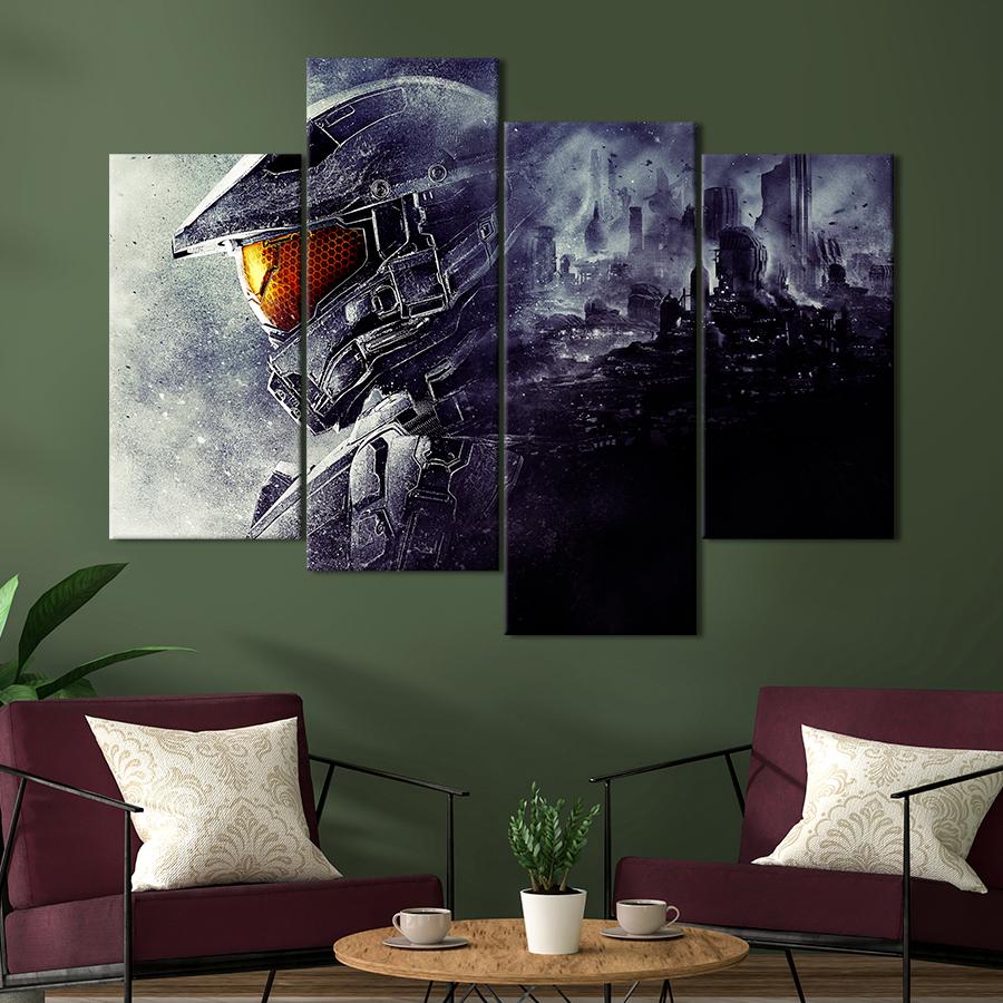 Настінний декор Герой серії ігор Halo 149x106 см (A147-4)