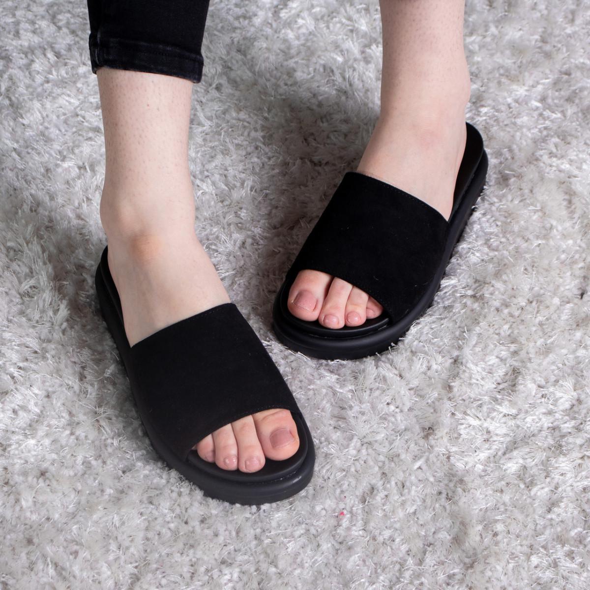Шлепанцы женские Fashion р. 38 24,5 см Черный (2839)