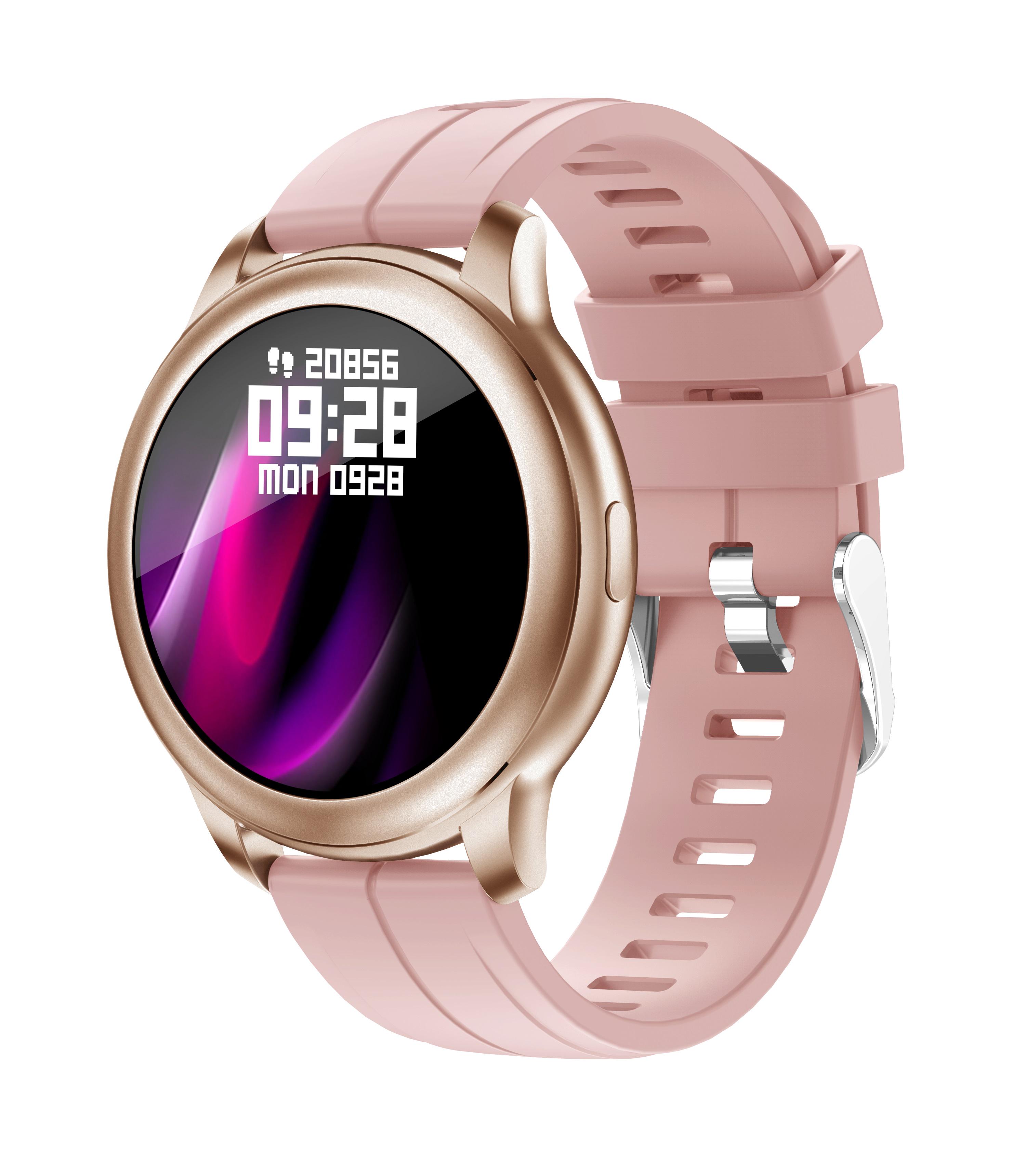 Розумний годинник Globex Smart Watch Me AERO Gold pink - фото 2