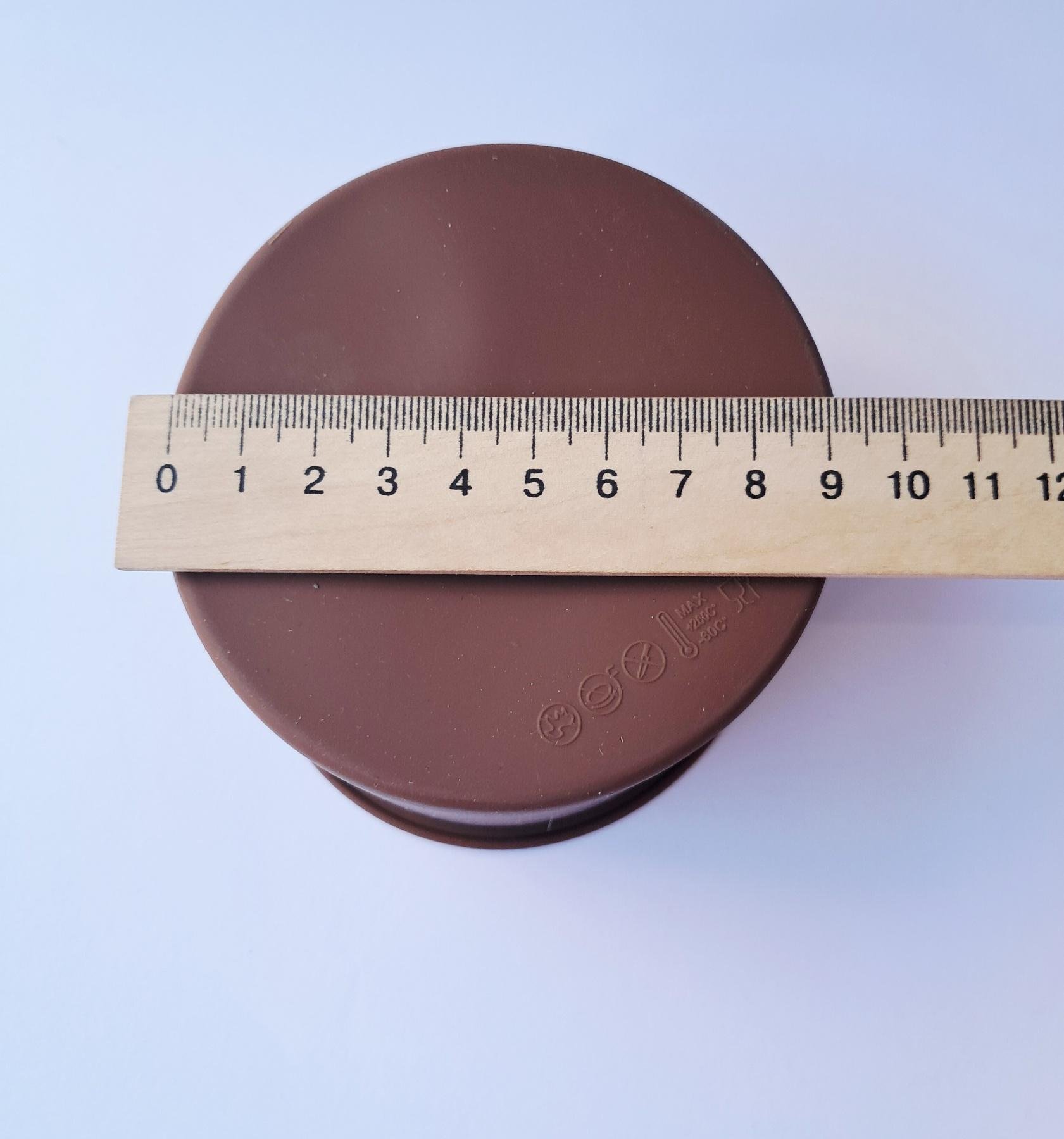 Форма силиконовая круглая для выпечки 10 см Коричневый (SAM-8977) - фото 4